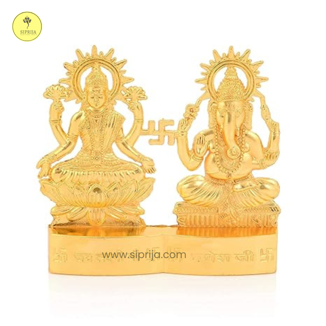 SIPRIJA- 5 Inch Laxmi Ganesh Pair with Box