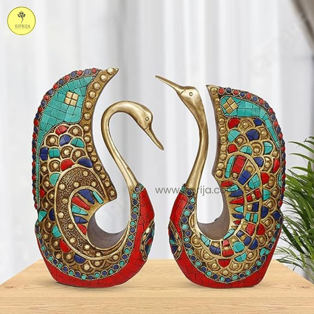 SIPRIJA-Multicolor Swan pair