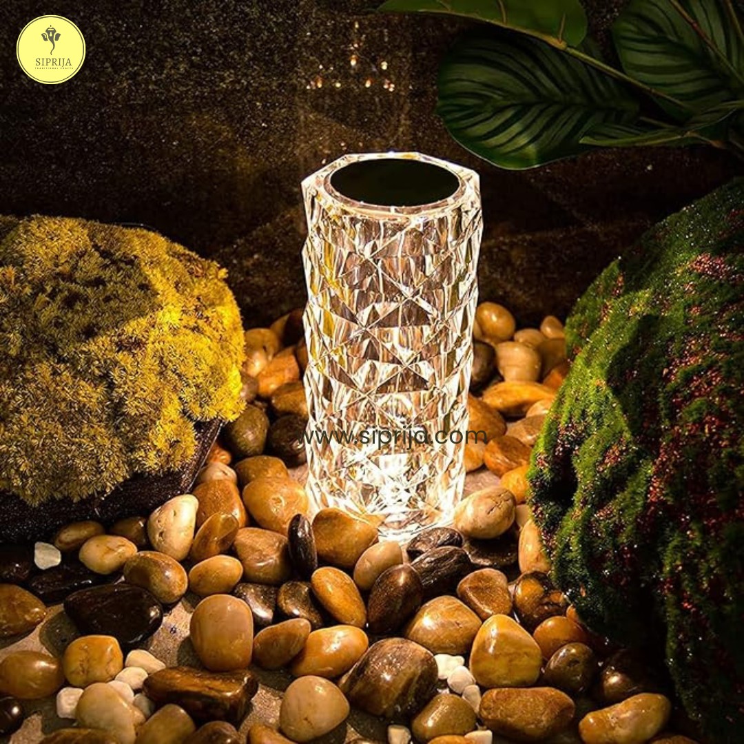 SIPRIJA- Rose Daimond Table Lamp(USB Charging)