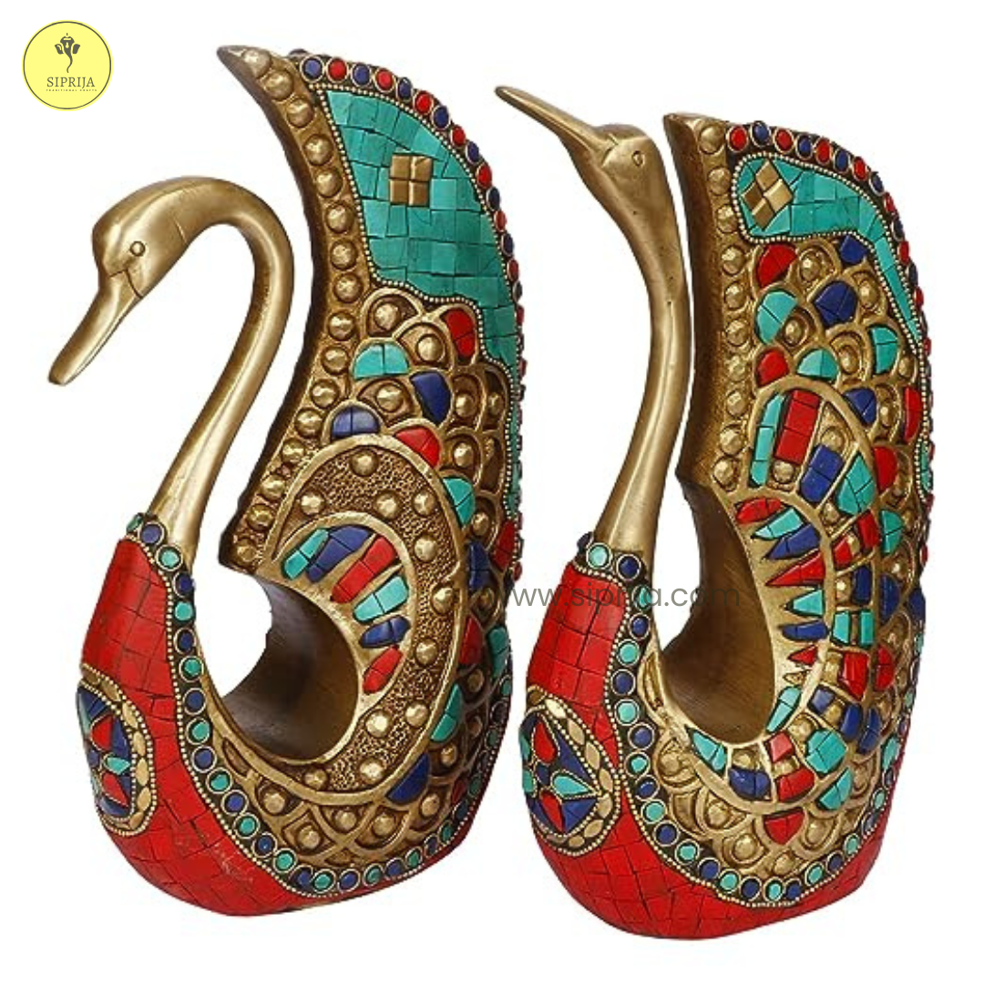 SIPRIJA-Multicolor Swan pair