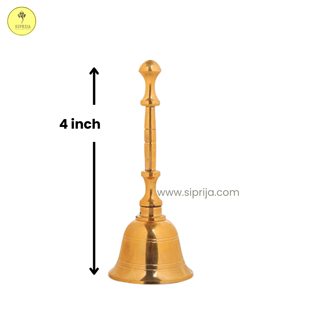 SIPRIJA - Brass Pooja Bell 4inch