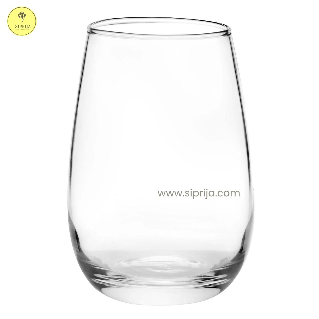 SIPRIJA- STEMLESS RED Wine Glass  Set of 6 (540 ml)