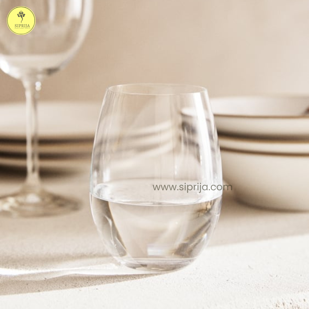 SIPRIJA- STEMLESS RED Wine Glass  Set of 6 (540 ml)