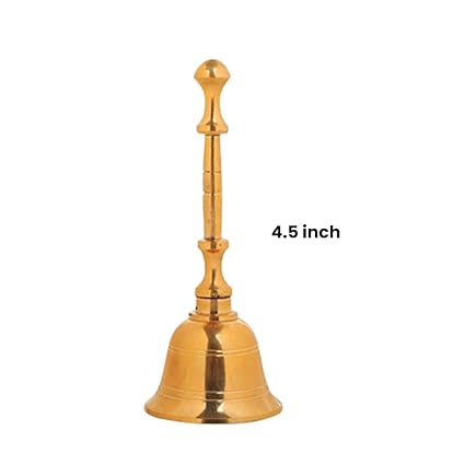 SIPRIJA- Brass Pooja Bell 4.5 inch