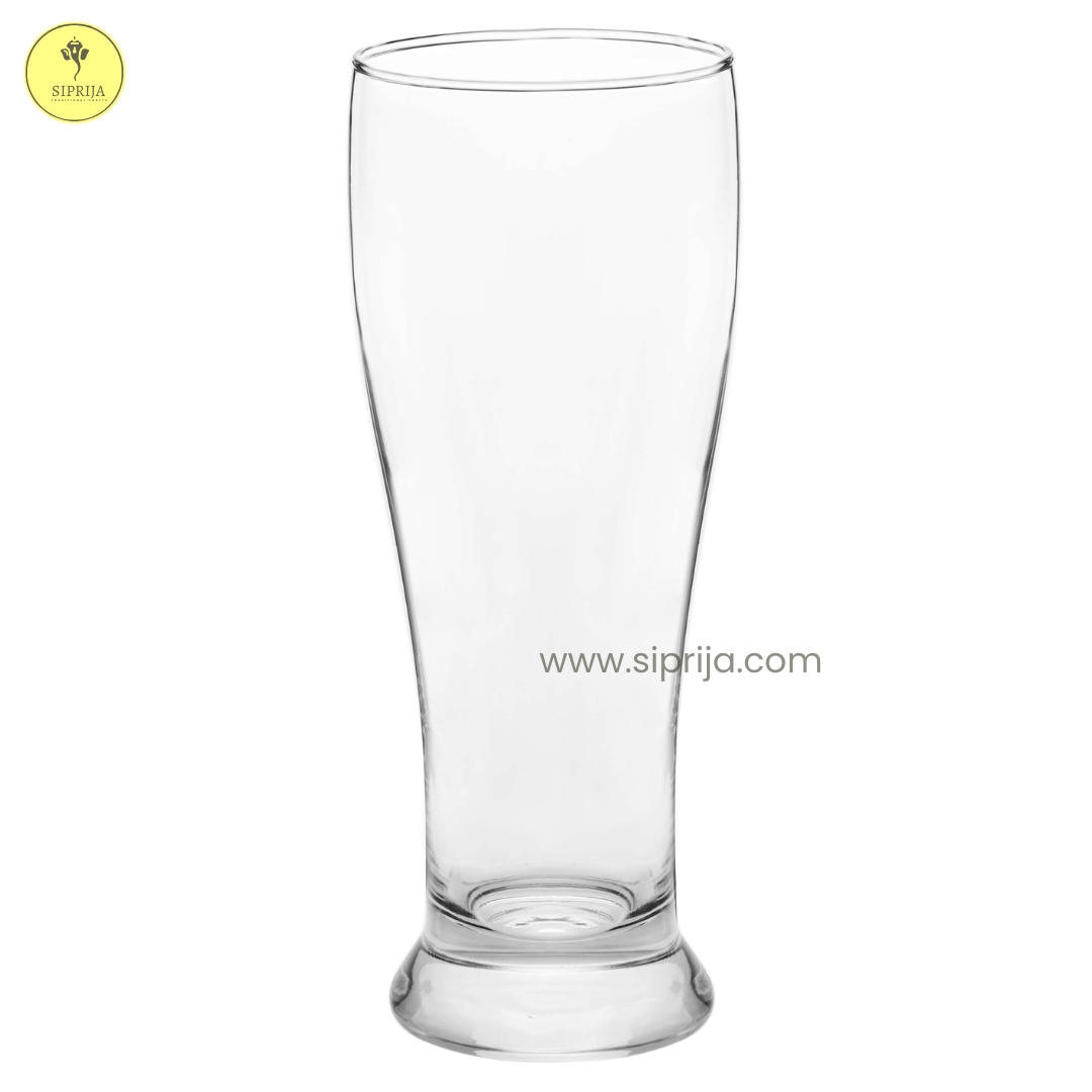 SIPRIJA- Classic Beer Glass | Glass Set of 6 (460 ml)