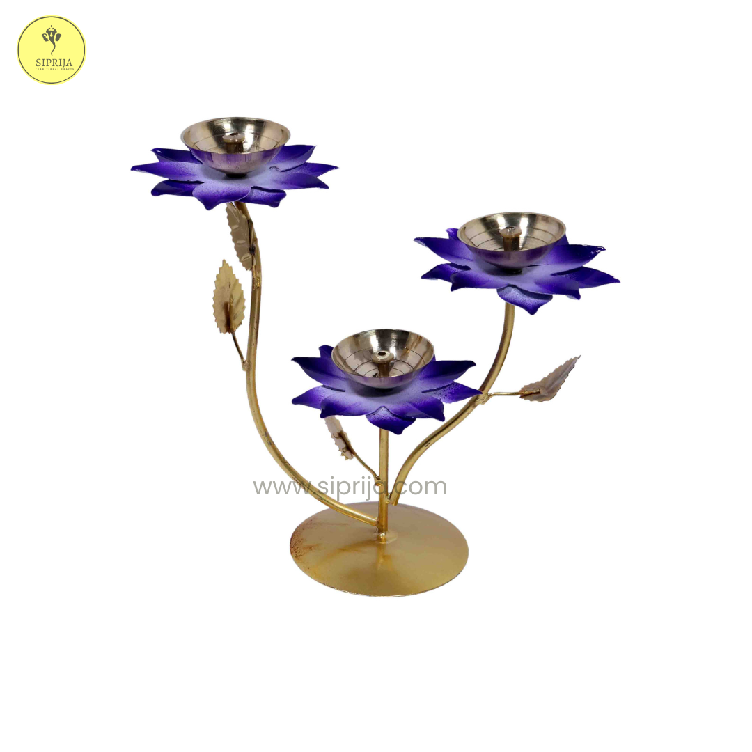 SIPRIJA - Lotus Tree Diya (Set of 4)