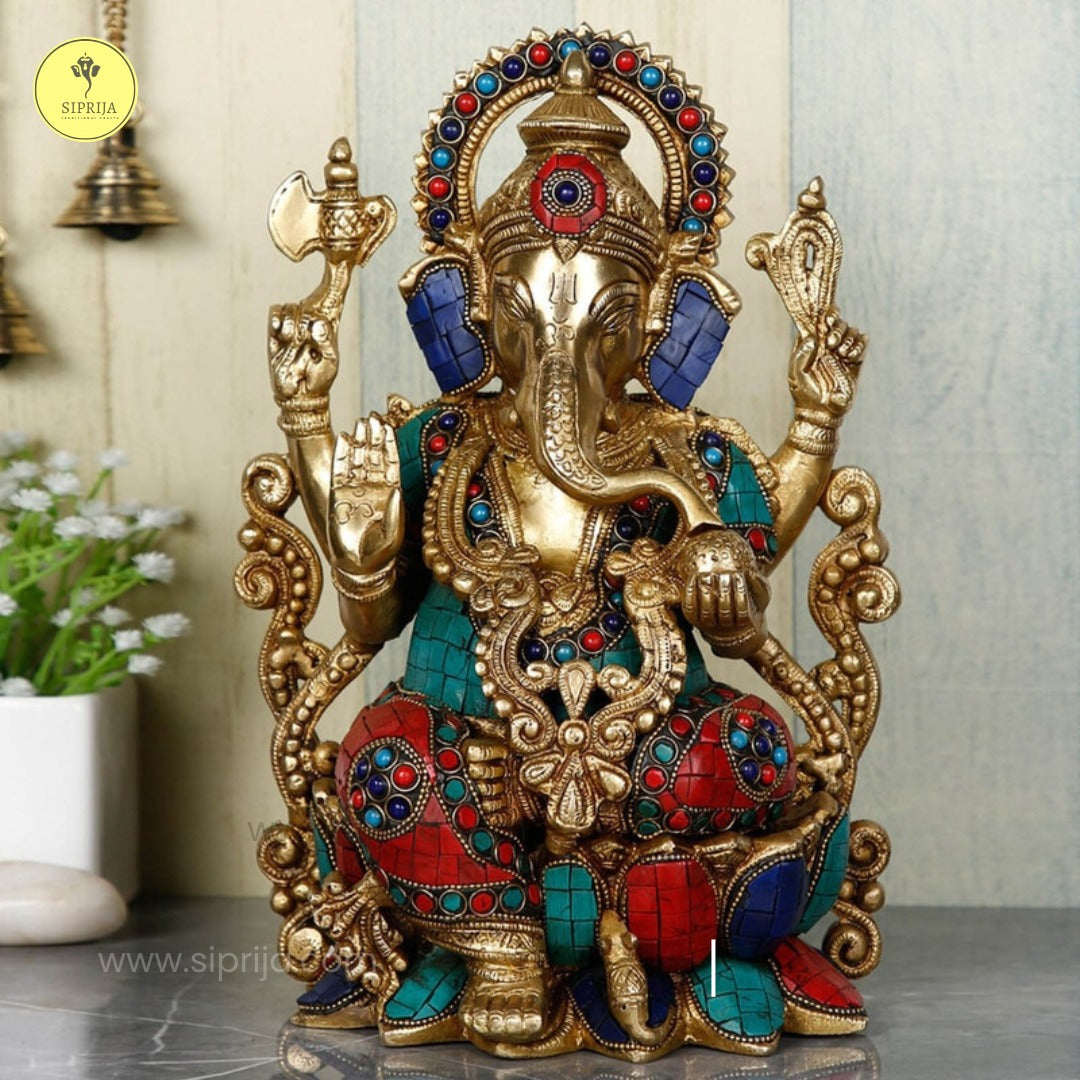 SIPRIJA- Ganesh Ji Multicolor (21 Inch)