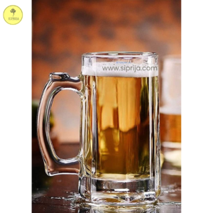 SIPRIJA- Regular Beer Mug I Glass Set of 2 (490 ml)