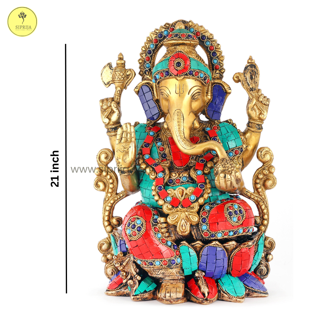 SIPRIJA- Ganesh Ji Multicolor (21 Inch)