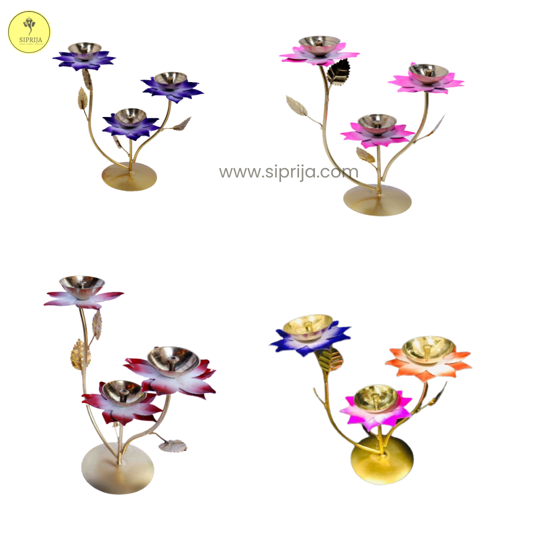 SIPRIJA - Lotus Tree Diya (Set of 4) – Siprija Crafts