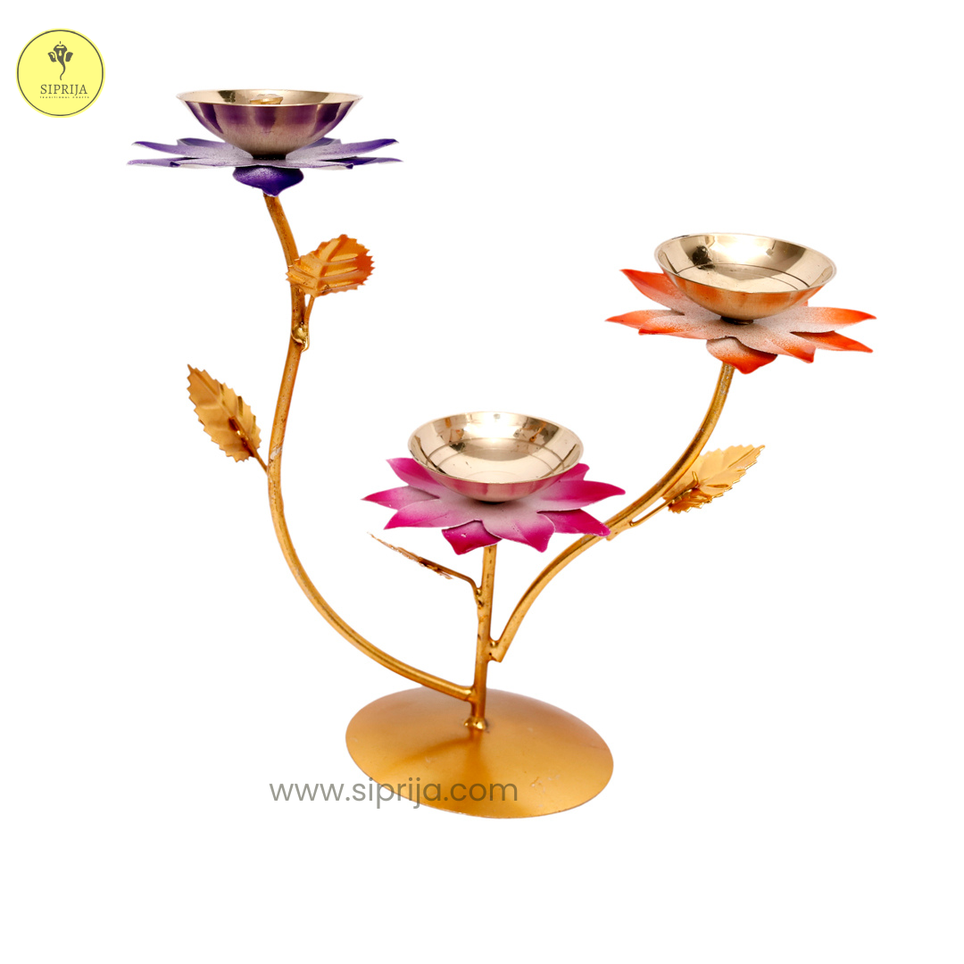 SIPRIJA - Multicolor  Lotus Tree (8inch)